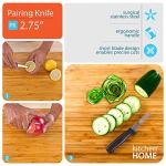 Kitchen Home Paring Knife – 2.5” Ultra Sharp Surgical Stainless Steel Paring Knives – 3 Pack
