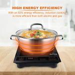 Duxtop 1800W Portable Induction Cooktop, Countertop Burner Included 5.7 Quarts Professional Stainless Steel Cooking Pot with Lid, Heavy Impact-bonded Bottom