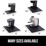 GORILLA GRIP Silicone Coffee Mat, Espresso Drink Bar Station Accessories, Use Under Machine, Waterproof Heat Resistant Multi-Use Dish Drying Mats, Stays in Place, Kitchen Home Decor, 11.5x18.5, Black