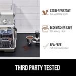 GORILLA GRIP Silicone Coffee Mat, Espresso Drink Bar Station Accessories, Use Under Machine, Waterproof Heat Resistant Multi-Use Dish Drying Mats, Stays in Place, Kitchen Home Decor, 11.5x18.5, Black