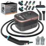 Handheld Steam Cleaner for Home,15s Heat-Up 42.27oz Tank,2500W Portable Steamer for Cleaning,with 15 pcs Accessories,Pressurized Steam Cleaner,Grease,Grout,Furniture,Bed Bugs,Floor,Couch and Car