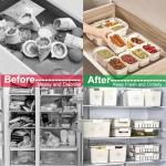 Yipaga 2 Pack Divided Serving Tray with Lid and Handle, 12 Compartments Snackle Box Container for Portable Snack Platters Large Clear Organizer for Picnic Snacks to Go Dishwasher Safe