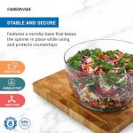 Farberware Professional Pump Small Salad Spinner with Bowl featuring Non Slip Grip, Small 3.16 Quart, Colander and Built in draining System for Fresh, Crisp, Clean Salad and Produce, Green