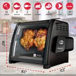 Ronco Modern Rotisserie Oven, Large Capacity (12lbs) Countertop Oven, Multi-Purpose Basket for Versatile Cooking, Easy-to-Use Controls