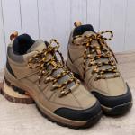 DELELE 2 Pair Round Wave Shape Non Slip Heavy Duty and Durable Outdoor Climbing Shoelaces Black&Orange Hiking Shoe Laces Shoestrings-47 inch