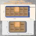 Warming Mat for Food Extra Large 32"x15", Electric Silicone Food Warmer Trays for Chafing Dishes & Buffet,Portable Countertop Food Warmers for Parties, 7-Level Temp 8-Hour Timer， Blue