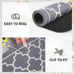 WISELIFE Dish Drying Mat Super Absorbent Drying Mat Large Dish Drying Mats for Kitchen Counter Easy Clean Dish Mat Kitchen Drying Mat15"x 18" Stylish Grey