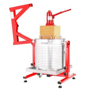 10.6 Gallon / 40L Mosakar Hydraulic Fruit Press. 5 Ton Pressure. Juice Contact Parts are AISI 304 Stainless Steel. Grape Wine Apple Cider Press for Home Use