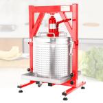 10.6 Gallon / 40L Mosakar Hydraulic Fruit Press. 5 Ton Pressure. Juice Contact Parts are AISI 304 Stainless Steel. Grape Wine Apple Cider Press for Home Use