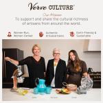 Verve CULTURE Moroccan Tagine Pot, Traditional Ceramic Cooking Pot, Contemporary Style Tangine, Teal, 7" tall / 10 diameter