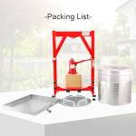10.6 Gallon / 40L Mosakar Hydraulic Fruit Press. 5 Ton Pressure. Juice Contact Parts are AISI 304 Stainless Steel. Grape Wine Apple Cider Press for Home Use