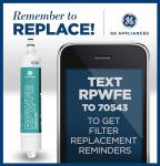 GE Refrigerator Water Filter - Reduces Lead & Impurities