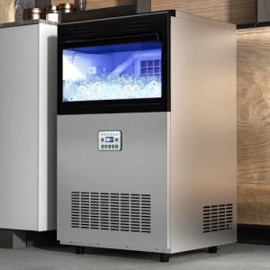 YITAHOME 132lbs Ice Maker Machine Commercial Under Counter Ice Maker, ETL & DOE Certificated Commercial Large Ice Makers Freestanding for Home Cafe Bar Restaurant 55pcs with 33lbs Storage Bin