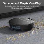 ZC WAS Robot Vacuum and Mop Combo, 2-in-1 Robot Vacuum Cleaner, Perfect for Pet Hair, Hard Floor and Carpet, Anti-Bump, Anti-Fall, App, Voice and Remote Control