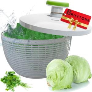 Brieftons 6.2-Quart Salad Spinner with Bowl