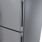 West Bend Apartment Refrigerator Freestanding Dual Door Design Fridge with Top Freezer, Adjustable Electronic Control and Frost Free Defrost, for Condo, House, Small Kitchen Use, 18-Cu.Ft, Metallic