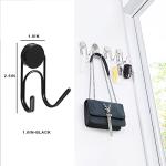 Buelkmag Magnetic Hooks 304 Stainless Steel Hooks Heavy Duty Magnets Hanging Hooks for Refrigerator Grill Toolbox Outdoor,Cruise Essentials Camper Accessories,4pack(Black,1.1in-2 40Lbs)