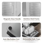 Food Dehydrator 12-Tray 1200W for Jerky, Fruit, Meat, Herbs, Premium Stainless Steel, Adjustable Timer, Temperature Control, Overheat Protection