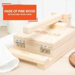 IMUSA 7.5” Pine Wood Tortilla Press – Authentic Mexican Tortilla Maker & Roti Maker for Homemade Tortillas, Quesadillas, Arepas & More