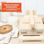 IMUSA 7.5” Pine Wood Tortilla Press – Authentic Mexican Tortilla Maker & Roti Maker for Homemade Tortillas, Quesadillas, Arepas & More