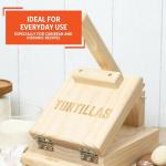 IMUSA 7.5” Pine Wood Tortilla Press – Authentic Mexican Tortilla Maker & Roti Maker for Homemade Tortillas, Quesadillas, Arepas & More