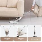 Steam Mop - All-in-one Powerful Handheld Steam Cleaner Detachable Floor Steamer with 11 Accessories, MultiPurpose Steamer for Hardwood Floors, Clothes,Windows,Tiles,Carpet, Whole Home Use, Rose Gold