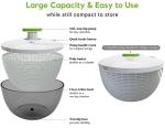 Brieftons 6.2-Quart Salad Spinner with Bowl