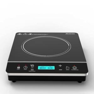 Panana Portable Induction Cooktop, 1800 Watts Induction Burner with LCD Sensor Touch, Induction Hot Plate with Safety Shutoff Function for Cooking, Single (BLUE LCD Dispaly - Silver)