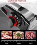 Electric Meat Slicer Machine for Home - TOOGOOD 8.7" Deli Food Slicer, Premium Meat Slicers for Kitchen Cheese Ham, Adjustable Stainless Steel Blades for Effortless Slicing