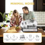 Electric Meat Slicer Machine for Home - TOOGOOD 8.7" Deli Food Slicer, Premium Meat Slicers for Kitchen Cheese Ham, Adjustable Stainless Steel Blades for Effortless Slicing