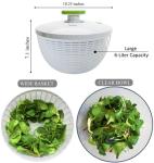 Brieftons 6.2-Quart Salad Spinner with Bowl
