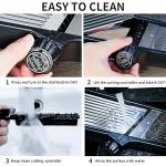 WELTONHM Mandoline Slicer, Adjustable Mandoline Slicer for Kitchen, Stainless Steel Mandolin Vegetable Chopper for Potato, Julienne Cutter with Cut-Resistant Gloves, Black