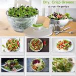 Brieftons 6.2-Quart Salad Spinner with Bowl
