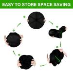 Simple Deluxe Herb Drying Rack 2 Layer 24'', Zipper & Hook Hanging Dry Mesh Folding Basket Dryer for Clothes, Herbs