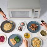 Farberware 1.3 Cu. Ft. Countertop Microwave Oven – 1100 Watts Power, Smart Sensor Auto Cook Settings, Defrost, Easy Clean and Child Safety Lock - White Platinum