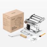 ISIMEE Pasta Maker, 9 Adjustable Thickness Settings 2 in 1 Pasta Machine with Rollers and Cutter, Noodle Maker for Dumpling Skin, Spaghetti, Fettuccini, Lasagna