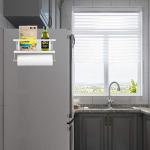 Hoopoton Magnetic Spice Rack Organizer Single Tier Refrigerator Spice Storage Shelf, Easy to Install The Side of The Refrigerator Can Hold spices, Jar of Olive Oil (White, With hook)