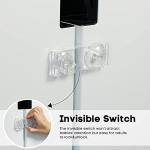 EUDEMON 2 Pack Childproof Refrigerator Lock, Baby Safety French Fridge Door Lock, Freezer Lock, Invisible Cabinet Cupboard Lock for Toddlers, Easy to Install, no Tools Need or Drill (Transparent)