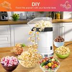 Air Popper Popcorn Maker, 1200W Fast Making Electric Popcorn Machine with Measuring Cup and On/Off Switch, BPA Free, Oil-Free, ETL Certified 90% High Popping Rate Popcorn Popper for Home, Party, Movie