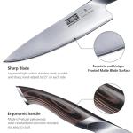 HOSHANHO 3 Pieces Knife Set, Professional Japanese High Carbon Stainless Steel Kitchen Knife Set, Ultra Sharp Chef Knives Sets with Ergonomic Pakkawood Handle