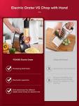FOHERE Electric Cheese and Salad Grater Slicer