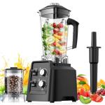 Blenders for Kitchen, Smoothie Blender - Professional Countertop Blenders with 68oz Dishwasher-Safe Pitcher, Ice Crusher for Frozen Drinks & Smoothies, BPA Free, Black