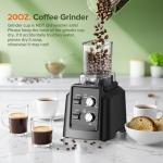 Blenders for Kitchen, Smoothie Blender - Professional Countertop Blenders with 68oz Dishwasher-Safe Pitcher, Ice Crusher for Frozen Drinks & Smoothies, BPA Free, Black