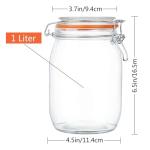Set of 4 Wide Mouth Mason Jars 32 oz