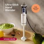 Mueller Immersion Blender Handheld - 8 Speed Stainless Steel Electric Hand Blender, Emulsion Blender Stick Kitchen Gadget with Turbo Mode