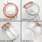 Set of 4 Wide Mouth Mason Jars 32 oz