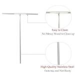 Echaprey Professional T Shape Stainless Steel Crepe Maker Batter Spreader to Fit Large Crepe Pan Maker 3 Pcs (5", 7" Spreaders and 12" Spatula)