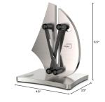 Grihot VN3 Professional Knife Sharpener | 3-Action Streamlined Sailboat Design for Effortless Knife Sharpening - The Ultimate Tool for Precision 11 to 21 Degree Angles (Upgrade Stainless Steel)
