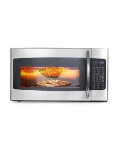 Commercial Chef 1.7 Cu. Ft. Over-The-Range Convection Microwave Oven, 1000 Watt Microwave with 10 Power Levels, 1400W Convection Oven with Air Fryer，CHMRC17GS, Stainless Steel