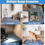 Dishwasher Drain Pan Mat, Portable Dishwasher Silicone Mat with Raised Edge, Small Dishwashers Drip Pan Dishwashers Tray for Leaks, Non-Slip Waterproof Protector Pad, 23.6''x19.7''